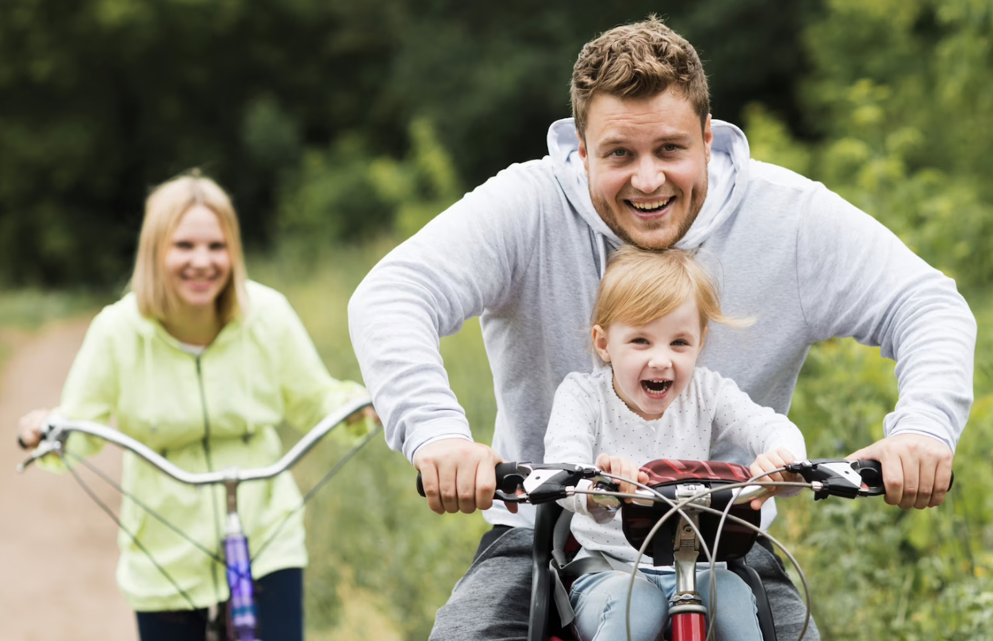 Family bike ride