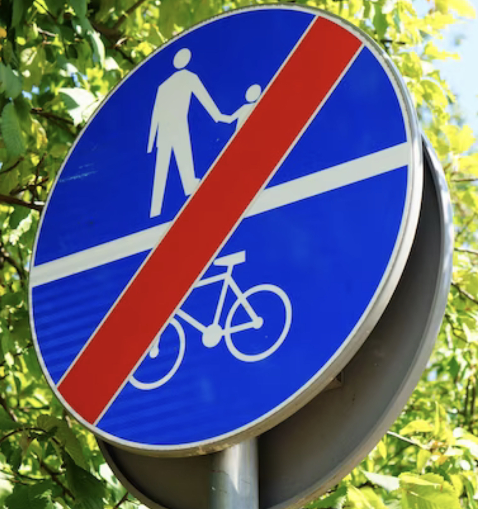 No cycling sign